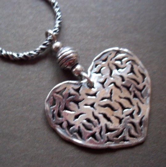 N1585 Retired Silpada Heart pendant/Necklace