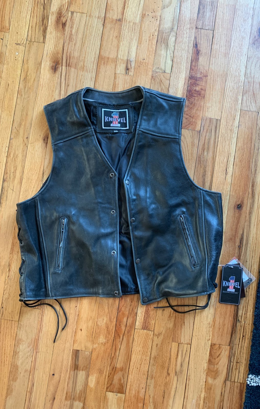 Knievel Leather Vest