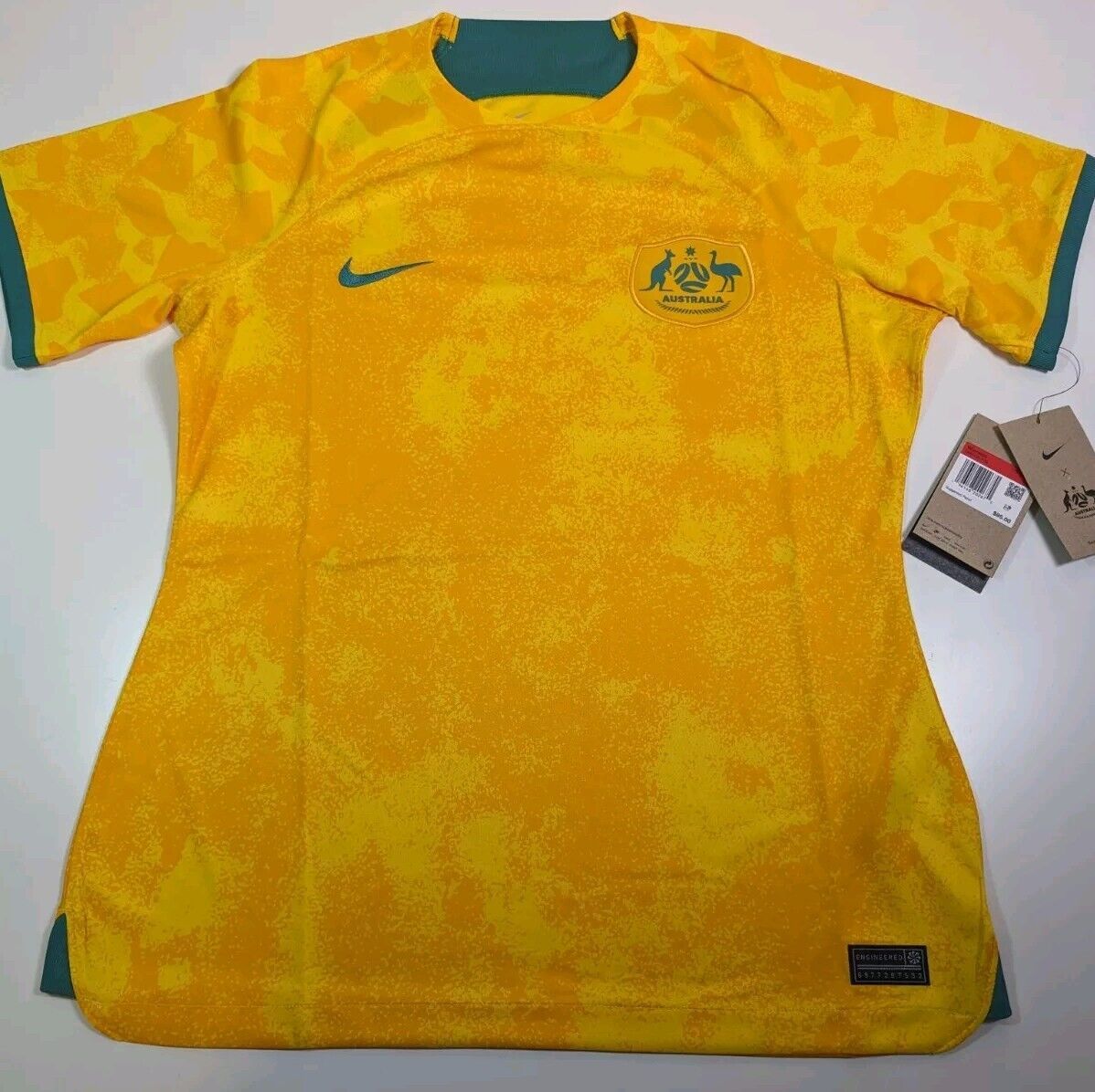 Nike Australia '22 World Cup Soccer Jersey, Size Large NWT DN0754-719
