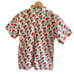 Esprit Vintage 80s/90s Golfer Graphic Short Sleeve 3/4 Button Shirt Size SMALL