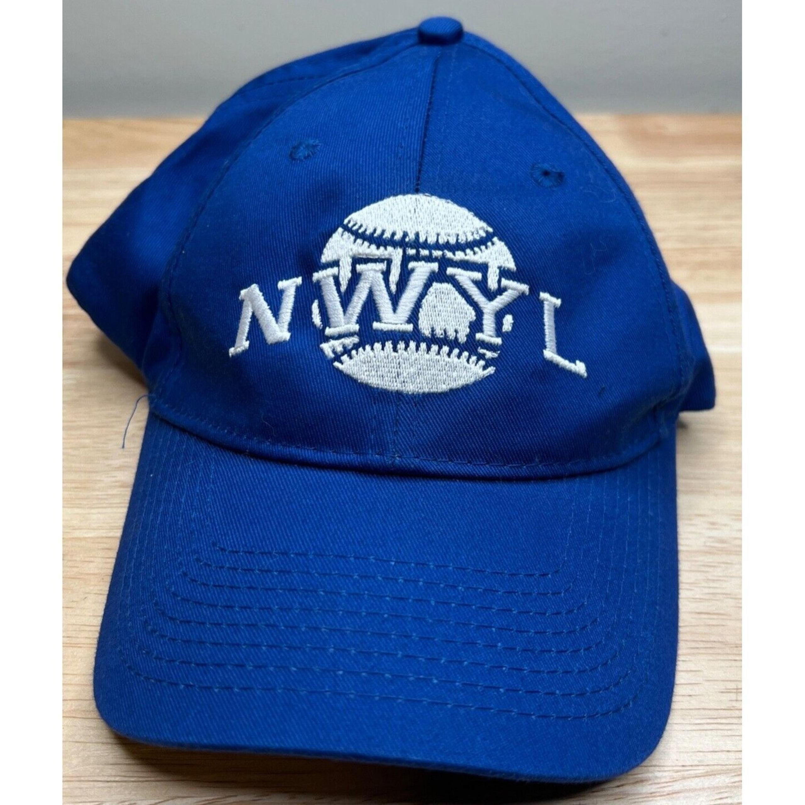 Port & Company NWYL Hat Mens Adjustable Blue Baseball Cap Sport Outdoors Athlete