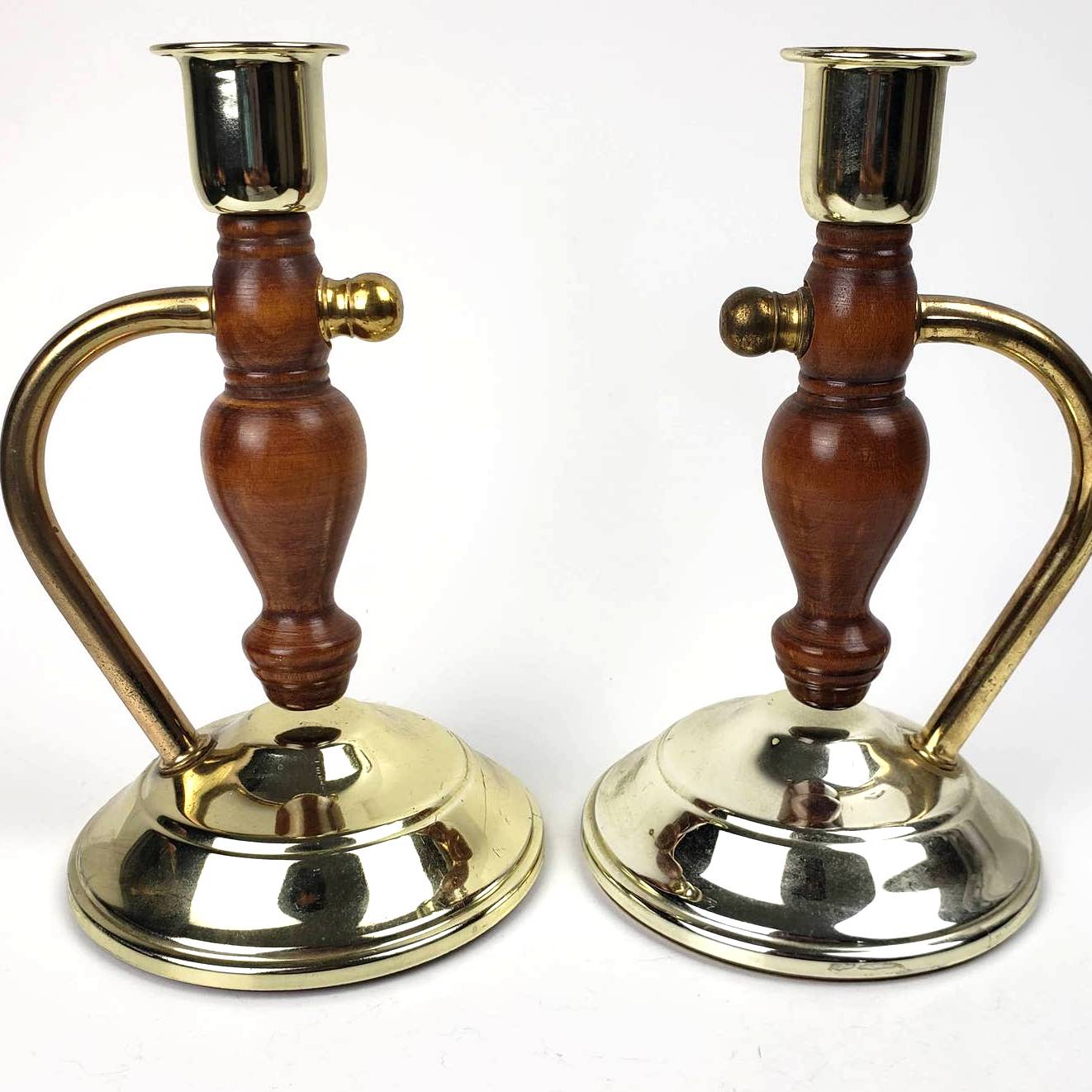 Metal & Wood Stands Candle Stick Holders
