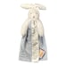 Bunnies By The Bay Bunny Lovey Split Blanket Embroidered Satin Lined Velour Blue