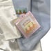 Bunnies By The Bay Bunny Lovey Split Blanket Embroidered Satin Lined Velour Blue