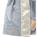 Bunnies By The Bay Bunny Lovey Split Blanket Embroidered Satin Lined Velour Blue