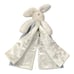 Bunnies By The Bay Bunny Lovey Split Blanket Embroidered Satin Lined Velour Blue