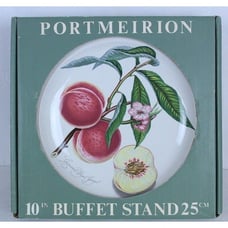 Boxed Portmeirion 10 Buffet Cake Stand Peach Botanical Grimwood's Royal George