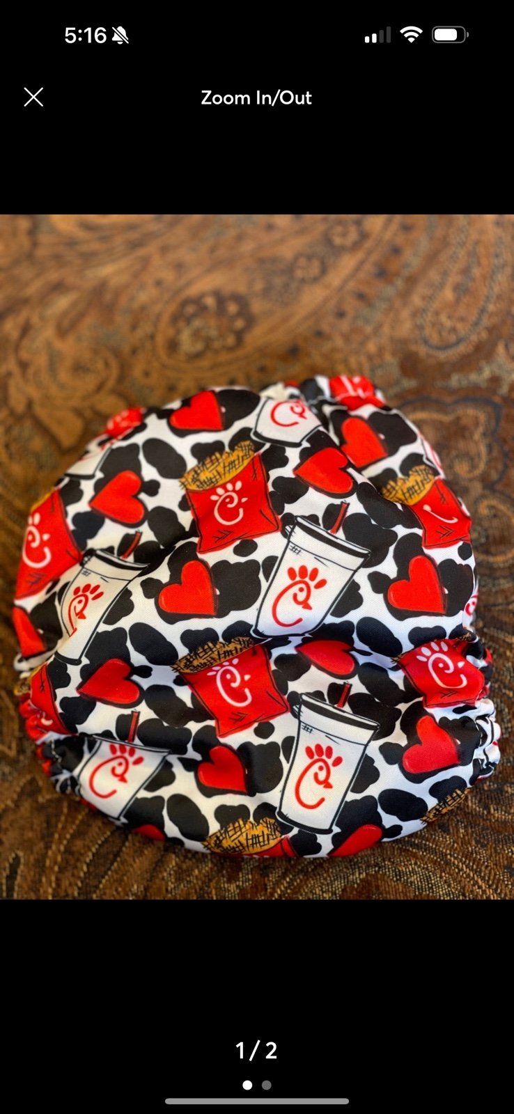 Custom lot of 3 diapers