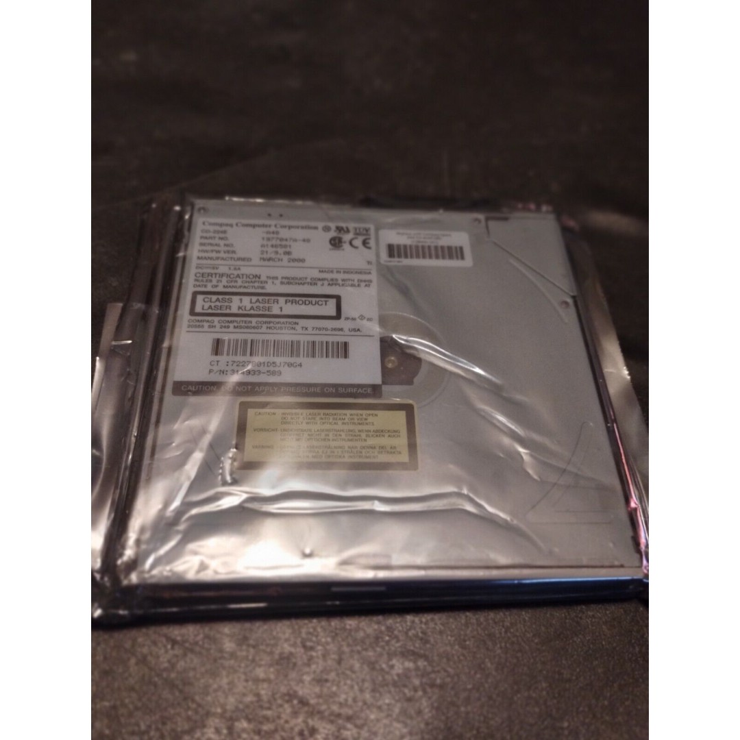 CD-224E-A48 1977047A-48 314933-589 TEAC COMPAQ HEWLETT PACKARD HP CDROM DRIVE SL