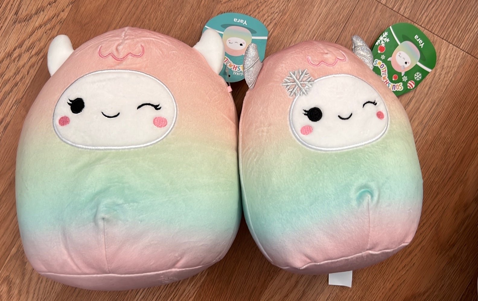 Squishmallows yeti Yara 8” and 7.5”