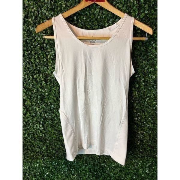 Tommie Copper Women's White Lower Back Support Tank Large NWOT