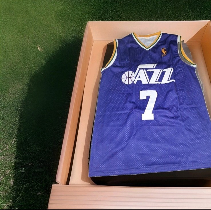 PETE MARAVICH STITCHED ROSD UTAH JAZZ JERSEY SIZE XXXL