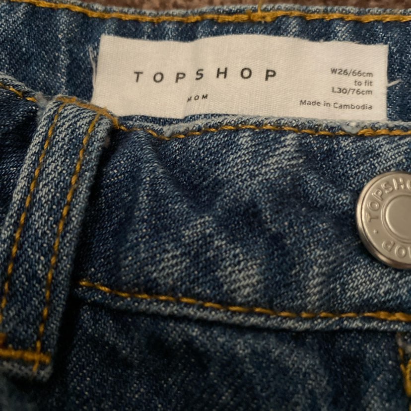 Topshop mom jeans