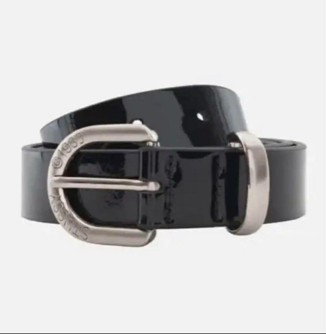 小物 STUSSY PATENT LEATHER BELT S/M STUSSY PATENT LEATHER BELT S/M