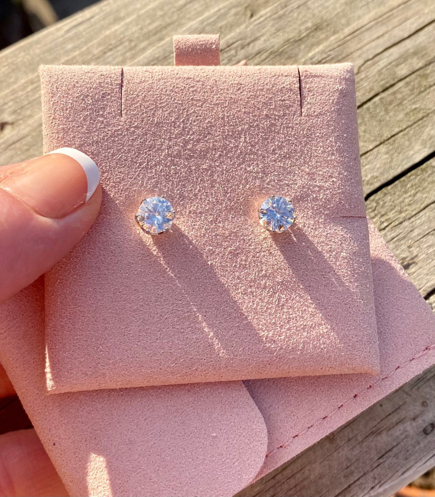 Moissanite Diamond stud 1 Ct earrings studs 2 carat total GRA certified