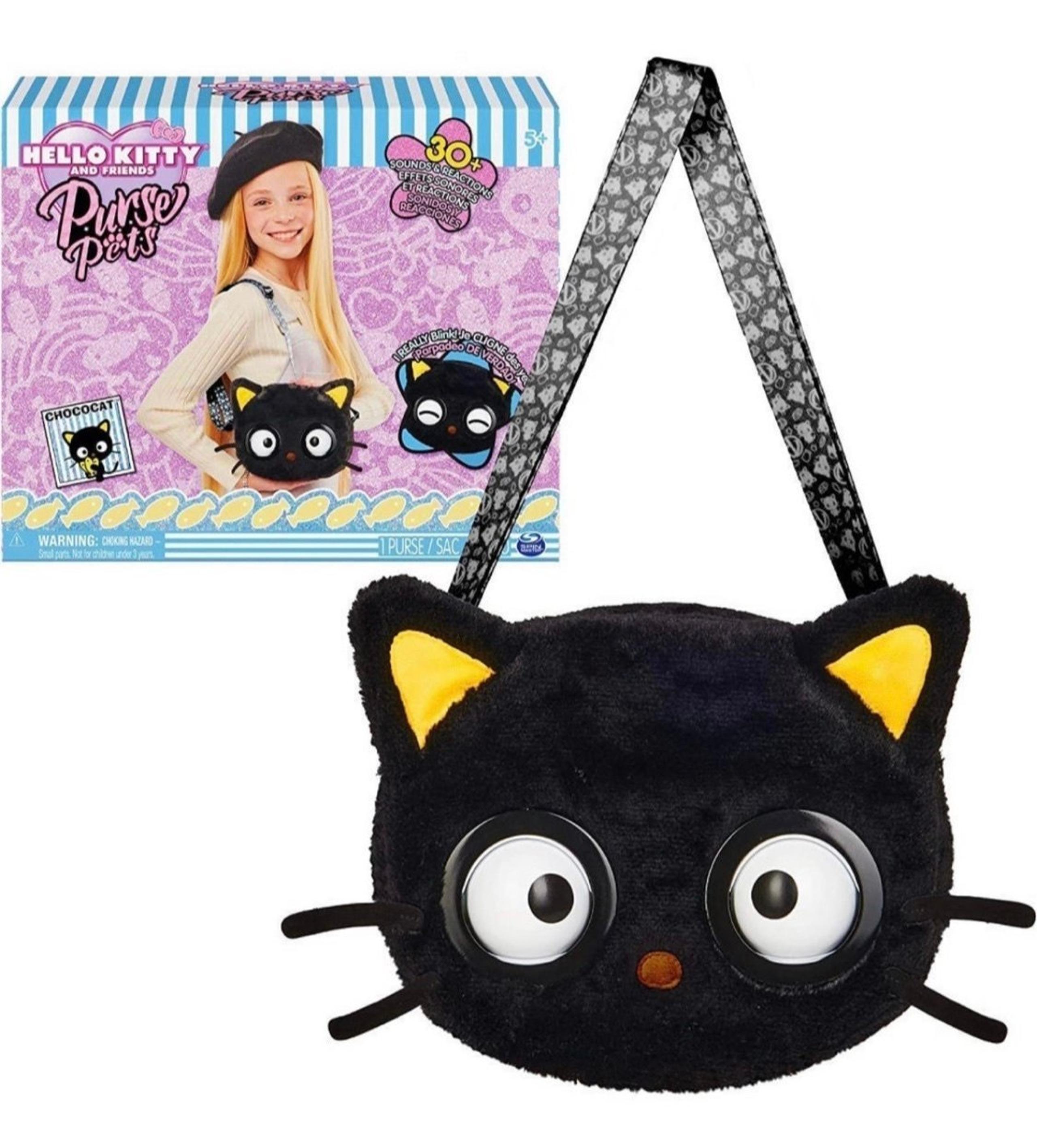 Hello Kitty & Friends x Purse Pets Interactive Pet Purse (Chococat)