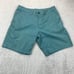 Lululemon Mens 36 The Works Shorts Chino Pattern Casual Teal Green 9” Inseam