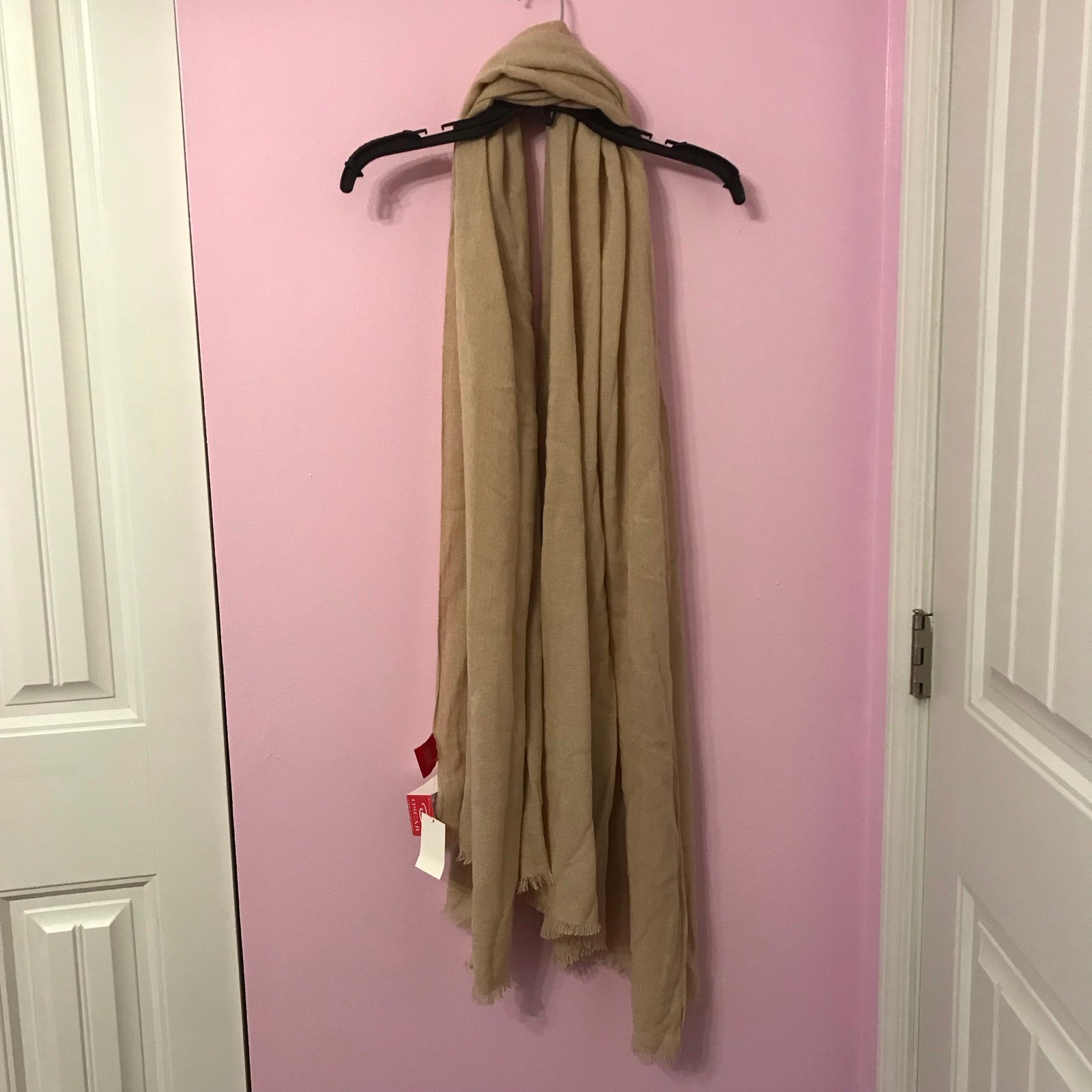 Oscar de la renta tan scarf wrap