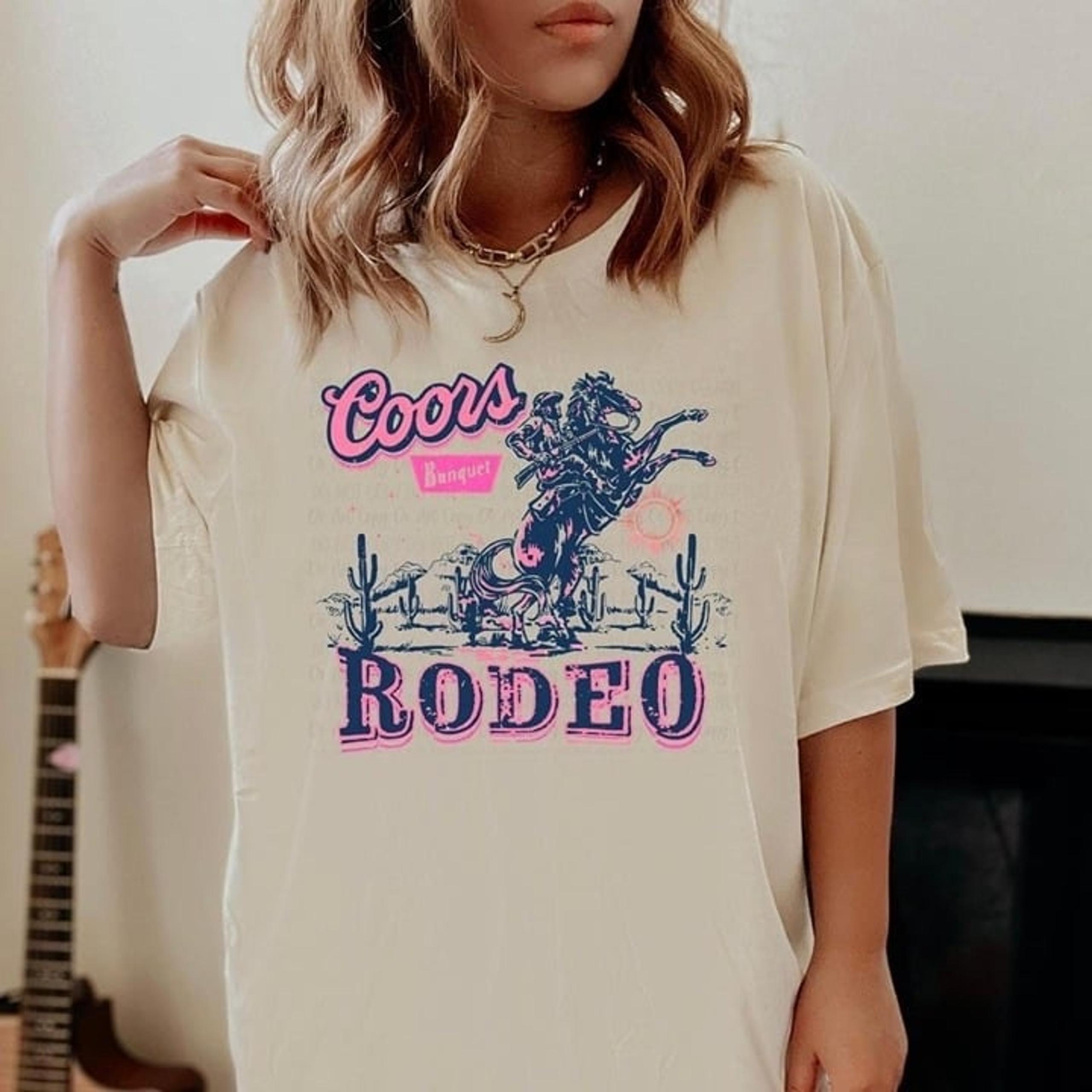 Coors Banquet Rodeo, womens tshirt, summer, concert tshirt, k cowboy