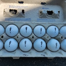 Bagpipe man collector golf balls