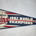 Vintage 1987 World Series Minnesota Twins World Champions 30 Pennant Bar Flag