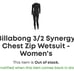 Billabong 3/2 Synergy Chest Zip Wetsuit (Size 4/Small) - Women's Surfing
