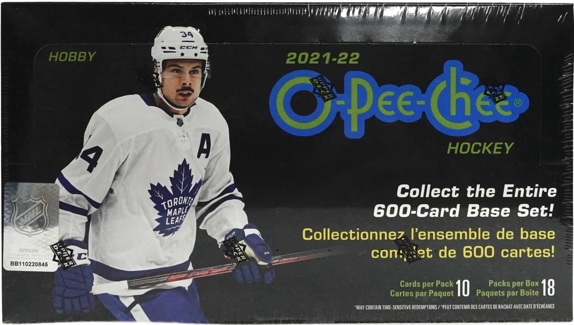 2021-22 Upper Deck O-Pee-Chee Hockey Hobby Box