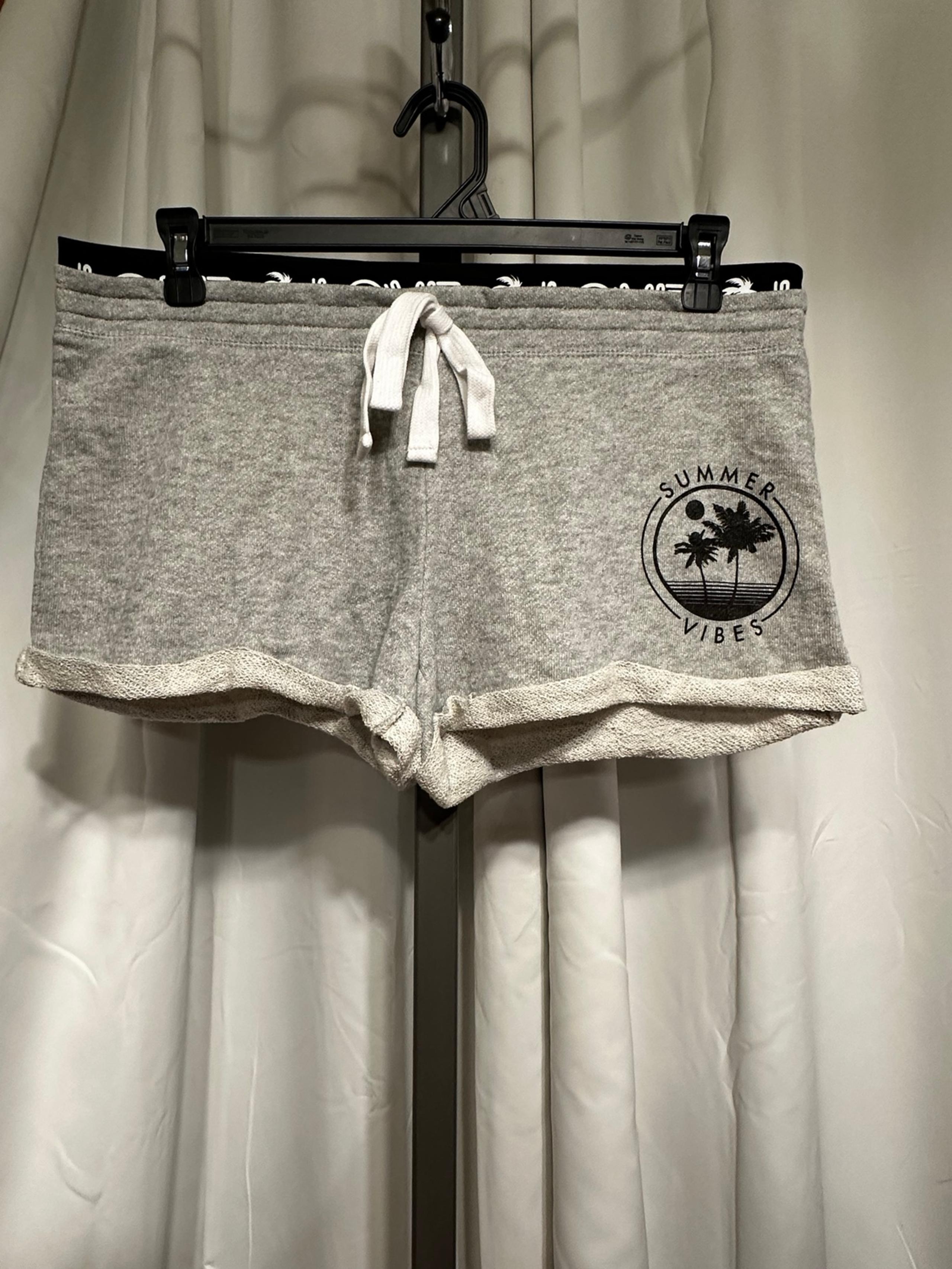 Tropical Gray Beach “ No Boundaries “ Chic Shorts