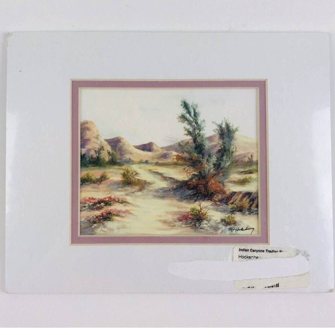 Robert Hockenberry Gallery Placentia CA 6X5 Desert Art Print Signed and Sealed