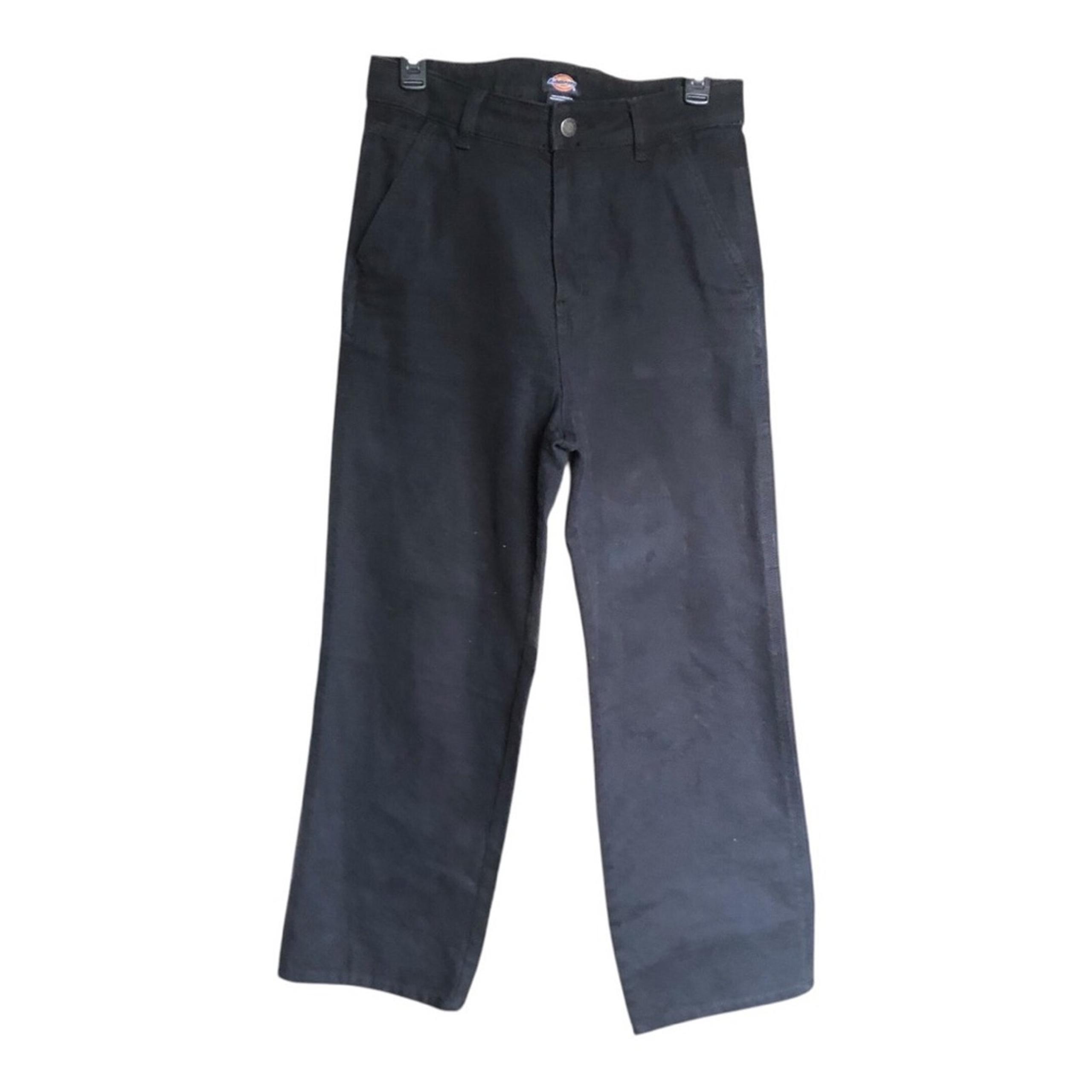 Dickies Unisex NWOT Straight Leg High Rise Utility Work Wear Pants Black 8 RG