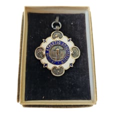 1927 UK Jewish Athletic Association Silver Sports Medal 100 Yards Under 19 1st