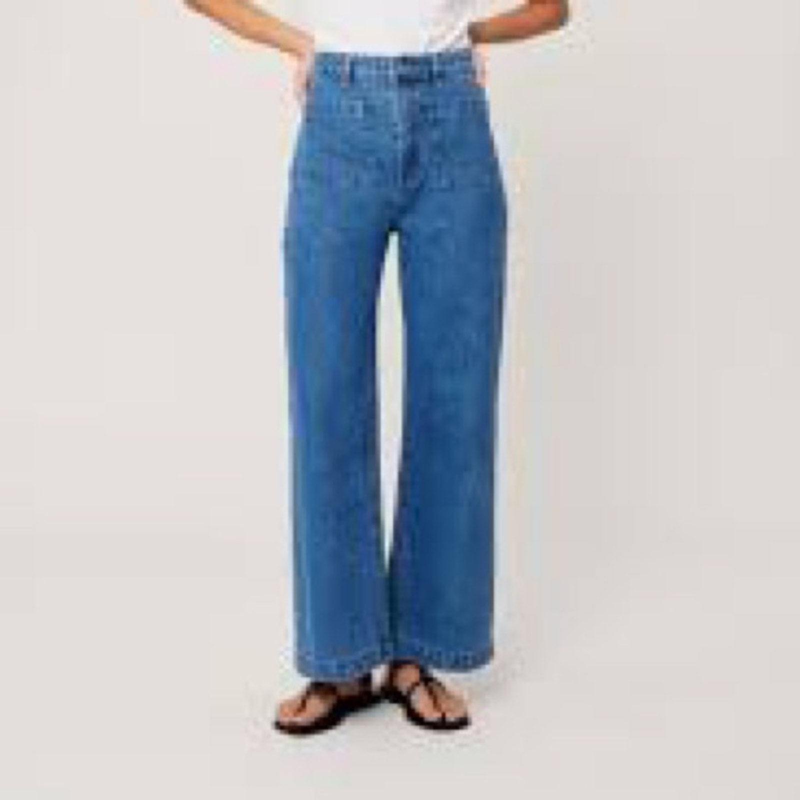 Rolla's Sailor High Rise Wide Leg Jeans in Ashley Blue - Size 26