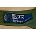 Vintage Polo Ralph Lauren Khaki Green Red Pony Cotton Visor One Size RARE