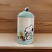 Peanuts Snoopy & Woodstock EASTER Cookie Jar/Canister Light Blue and White w/Lid
