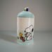 Peanuts Snoopy & Woodstock EASTER Cookie Jar/Canister Light Blue and White w/Lid