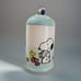 Peanuts Snoopy & Woodstock EASTER Cookie Jar/Canister Light Blue and White w/Lid