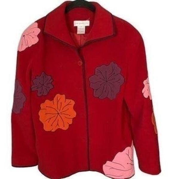 Susan Graver, women’s Y2K vintage floral, BoHo jacket, size small