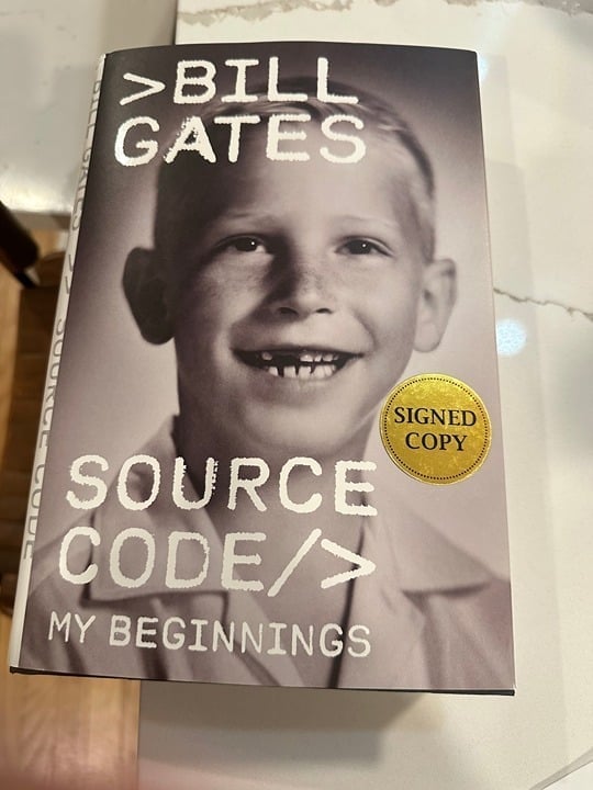 Source Code: My Beginnings Signed Autographed Book by Bill Gates - MINT