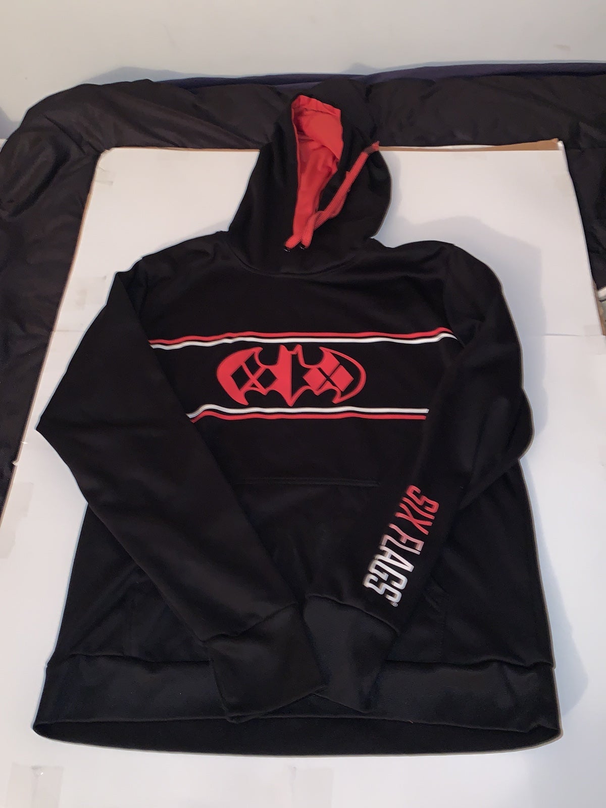 Six Flags great adventure, Harley, Quinn, Batman hoodie