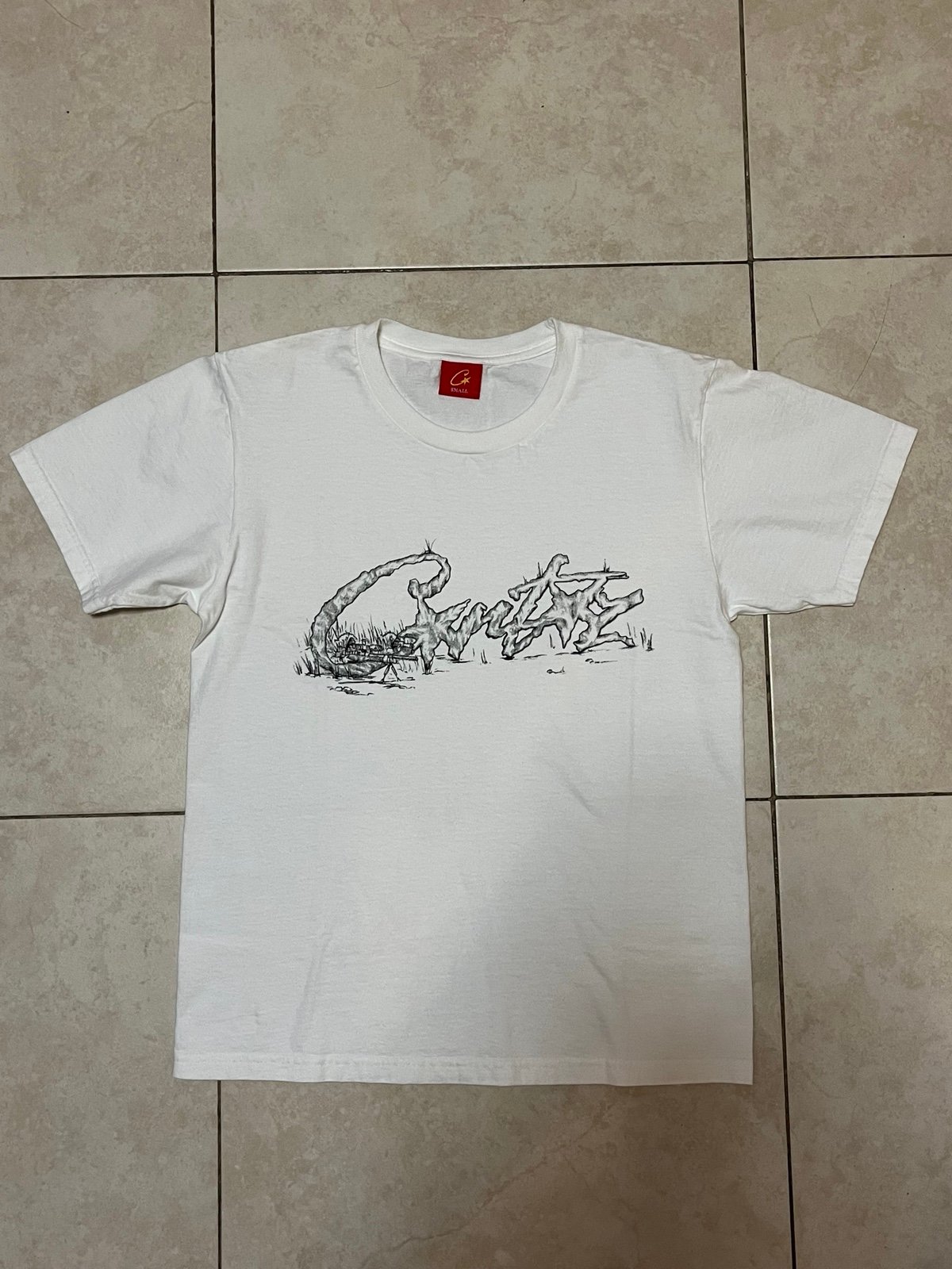 Corteiz Sniper Tee White Men's Small - SS23