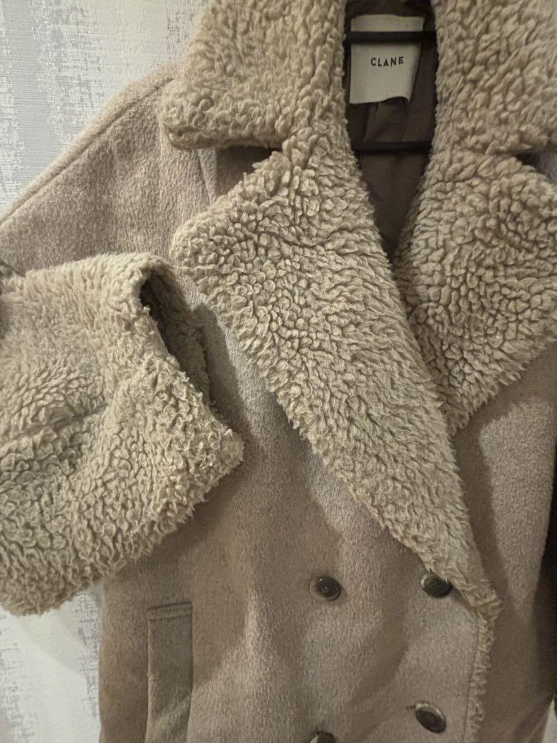 クラネ　BOA COMBINATION COCOON P COAT CLANE/BOA COMBINATION COCOON P COAT Wool