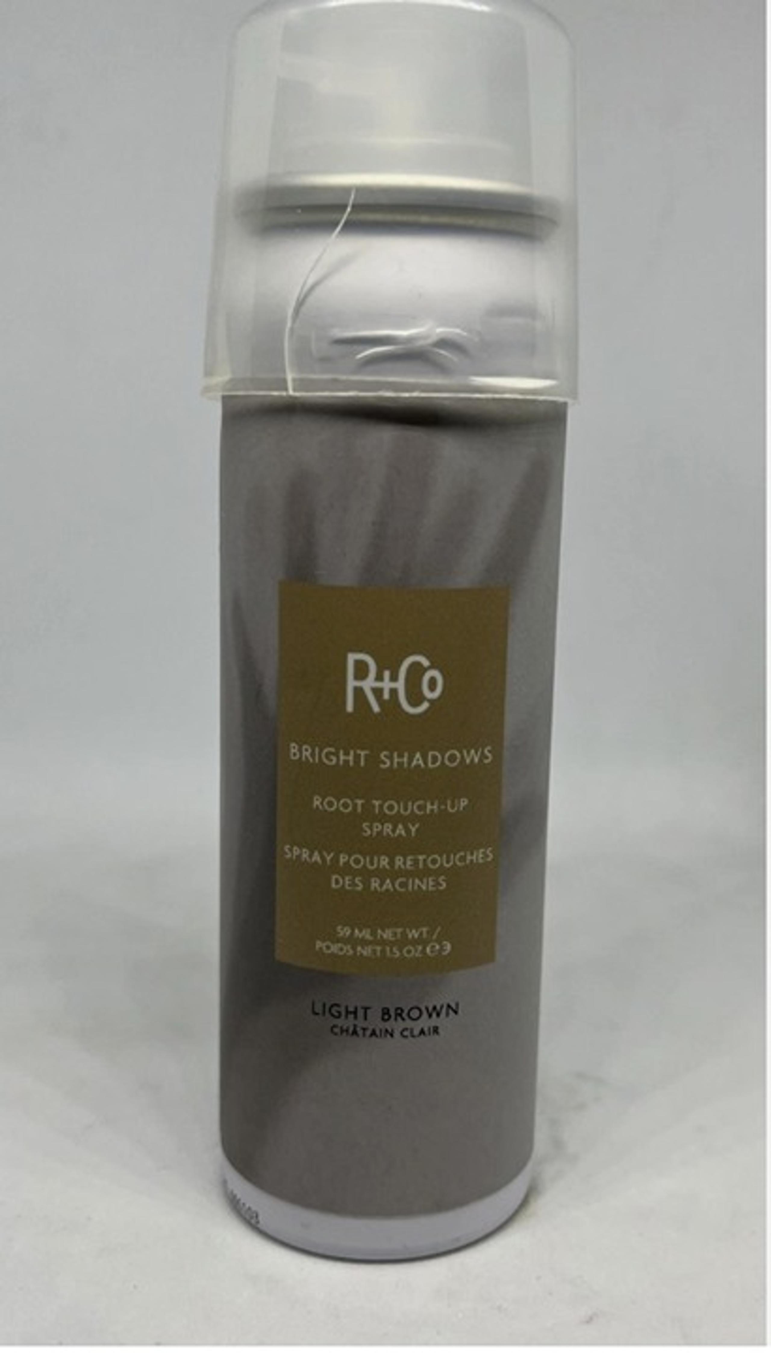 R+Co Bright Shadows Root Touch-Up Spray 1.5oz # Light Brown *Broken Cap*