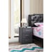 Chic Gray Contemporary Nightstand