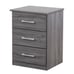 Chic Gray Contemporary Nightstand