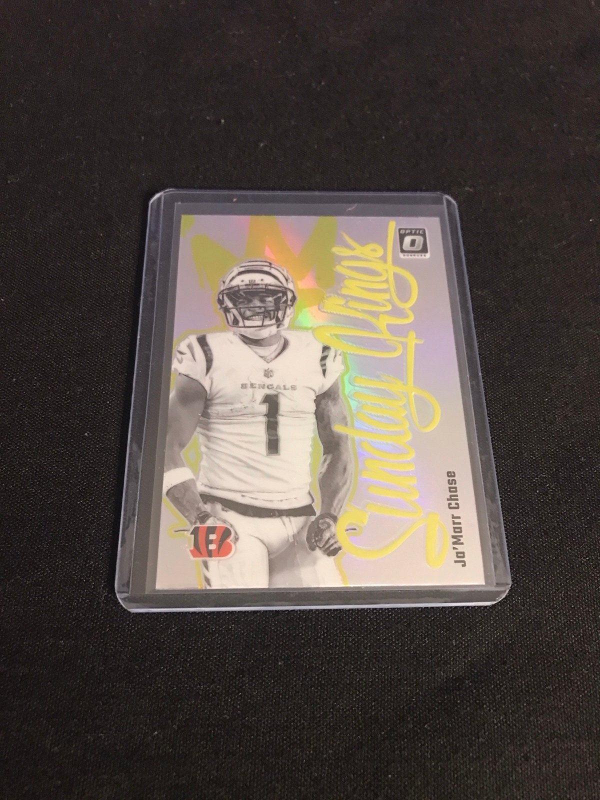 Ja’Marr Chase 2024 Donruss Optic Prizm Sunday Kings **Case Hit** Card