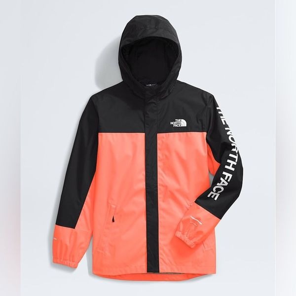 North Face Boys Antora Rain Jacket VIVID FLAME” NWT