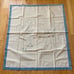 Vintage Embroidered Small Tablecloth Linen Little Boy Blue Blowing Horn Lambs