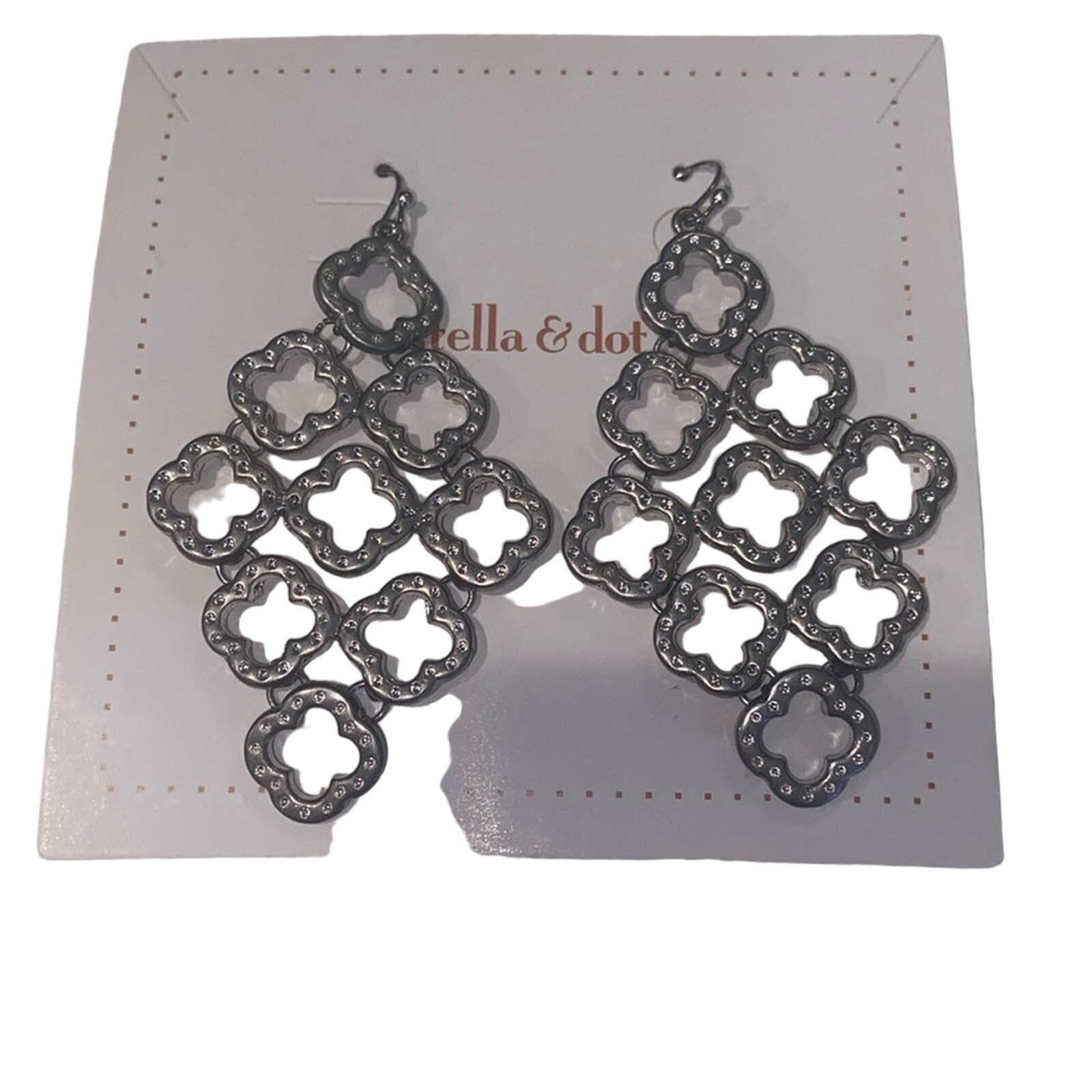 Stella Dot Silver Plated Earrings Mercari