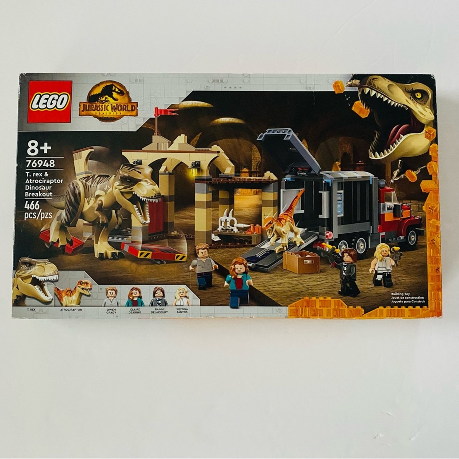Lego | T. Rex & Atrociraptor Dinosaur Breakout Jurassic World Dominion #76948