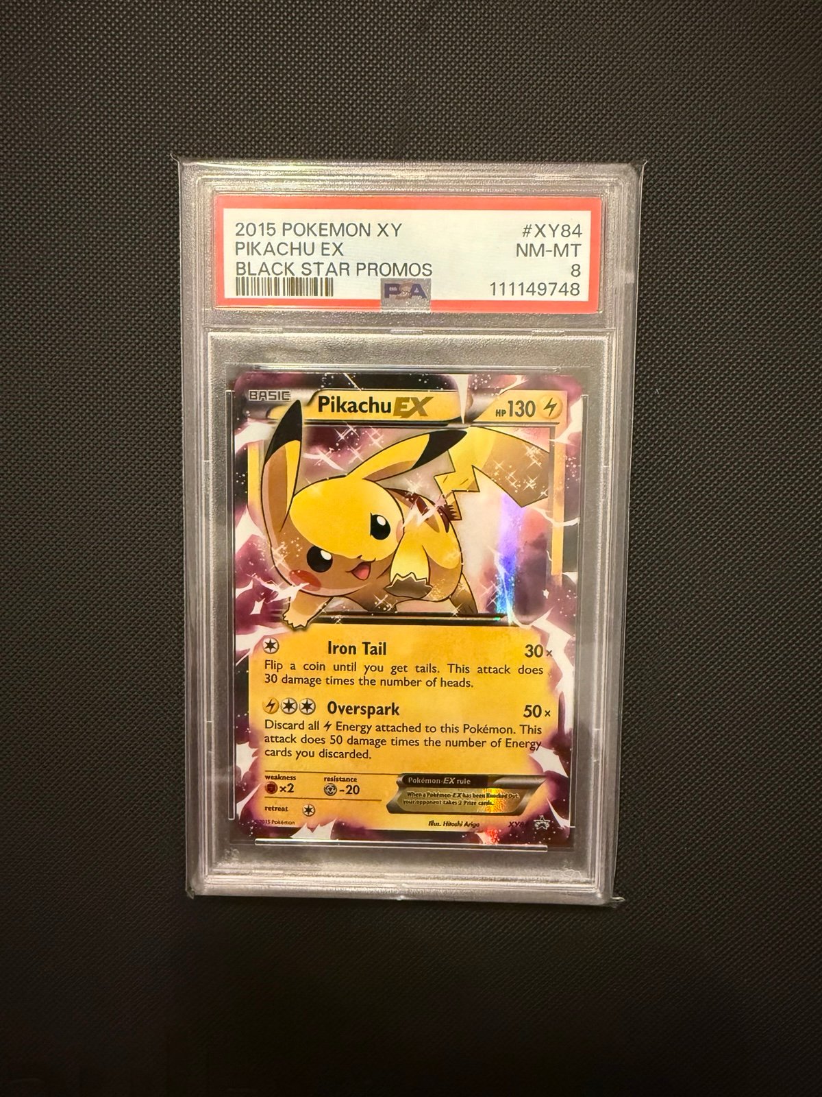 Pokemon Pikachu XY84 Promo PSA 8